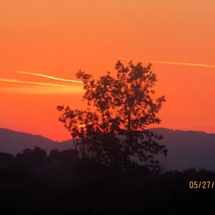 Sunset arrived with a bang