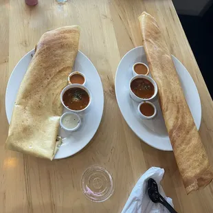 D3 Masala Dosa, D2 Paper Dosa