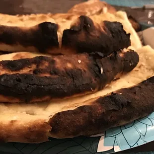 Burnt naan