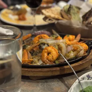 a plate of food on a table