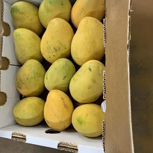 a box of mangoes