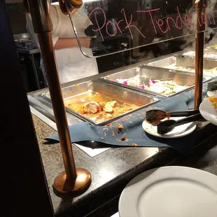 Sausage stuffed pork tenderloin. Pretty good