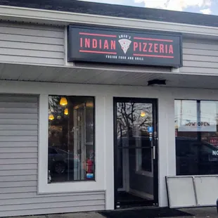 the front of the restaurant