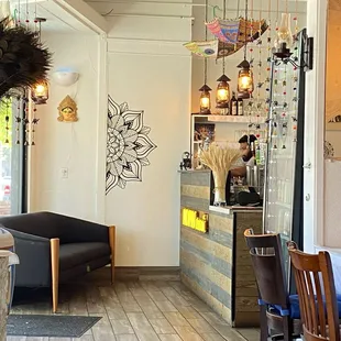 Entry way of the restaurant.