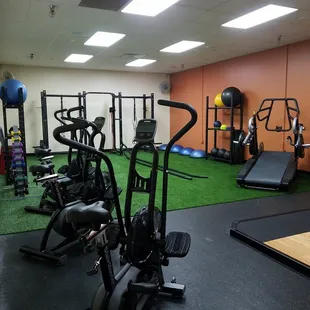 The newly remodeled HIIT room.