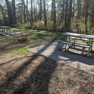 Picnic Area next to Parking Lot