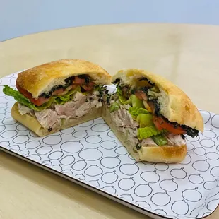 Fresh sliced deli Sammy.  Yum!