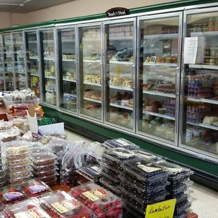 a display of food
