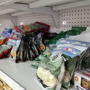 a variety of snacks
