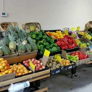 a variety of fruits and vegetables