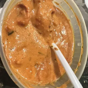 Butter chicken to go