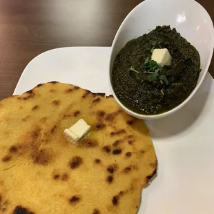 Makki Di Roti &amp; Saag, yum, so good