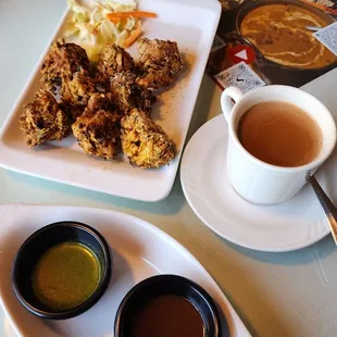 Vegetable Pakora w/chutneys &amp; 1of2 Masala Chai (3/14/24)