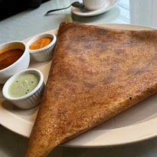 Chutneypudi Masala Dosa