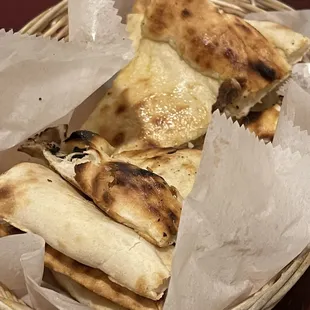 Menu - Naan Bread. This was the best part of the meal and only reason to return