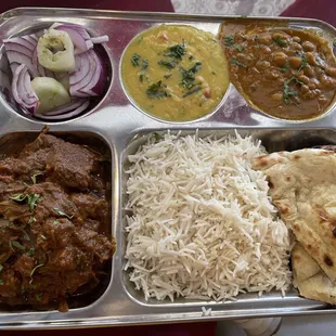 Lamb Curry Lunch Plate