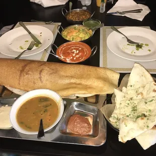 a plate of food on a table