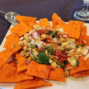 Papdi chaat.  REALLY GOOD