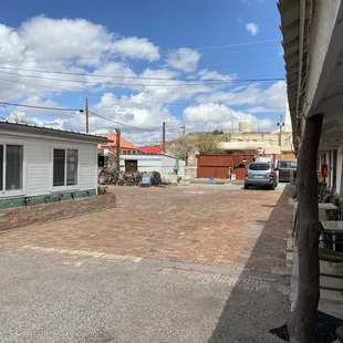 Courtyard towards hot springs