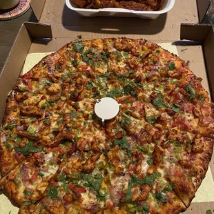 Chicken Tikka Masala Pizza and 10pc Buffalo Wings