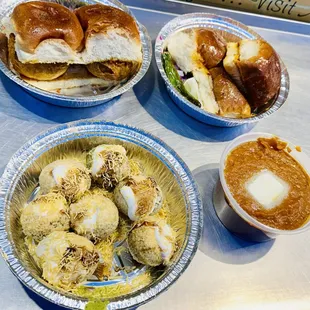 Dahi Poori, Vada Pav, Pav Bhaji