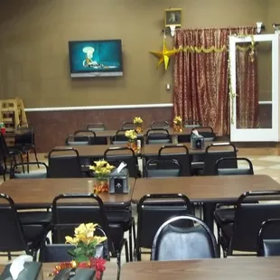The neat dinning area