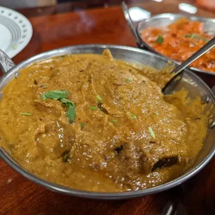 Guttivenkaya Cutty (Eggplant cooked with coconut and sesame seed paste)