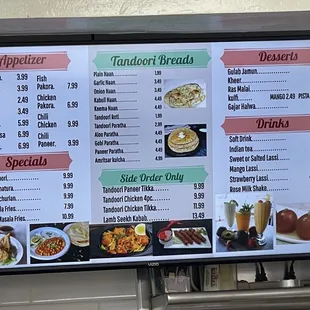 Updated menu.