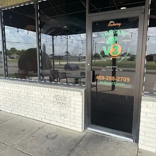 One of the 3 entrances