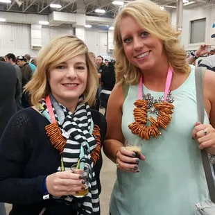 Love their pretzel necklaces!