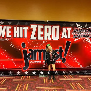 My daughters cheer team are 2022 jamfest super national champions!