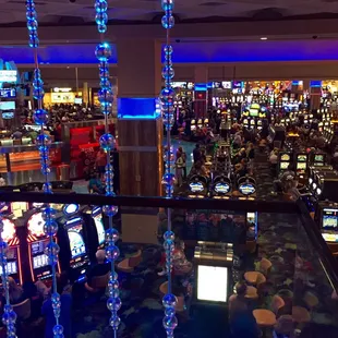 Overlooking the casino floor