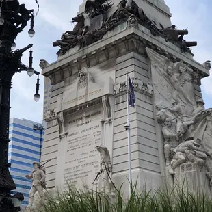 a monument in a city