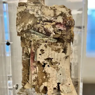 A badly degraded book!