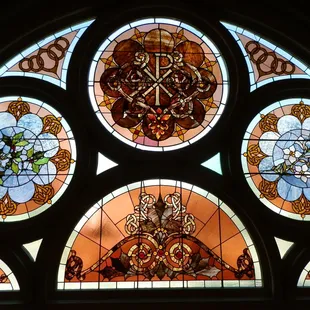 Stained Glass in the balcony