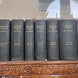 Medical library books: American Journal of Insanity