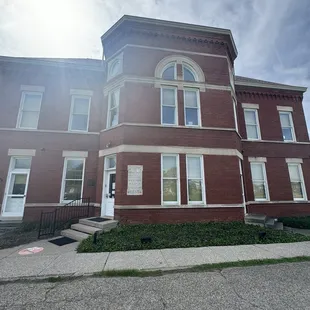 Front shot of the historic building.