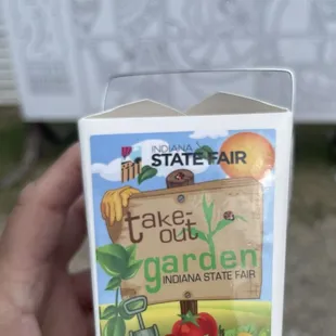 Flower seeds!! You can choose vegetable, herbs, or flower seeds.