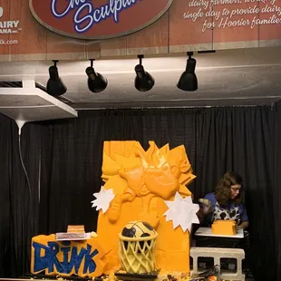 Cheese sculpture
