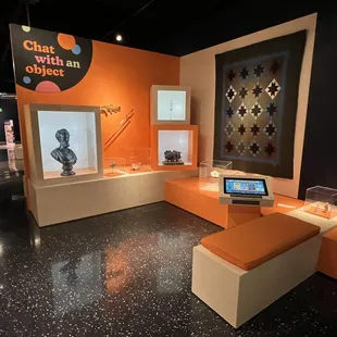 Lower floor interactive exhibit.