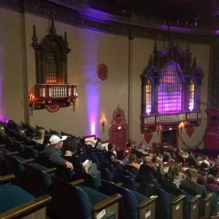 The sides stay lit during movies.  Great for people who get motion sickness.