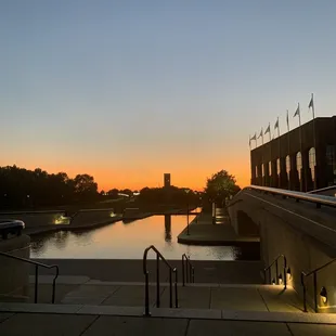 The other end of the canal walk at sunset