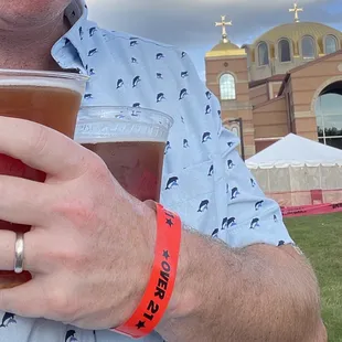 Oaken Barrel&apos;s Opa Ale. Specially brewed just for GreekFest.