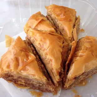 Baklava. This tray was $10.