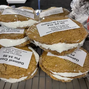 These oatmeal cream pies were bigger than my hand! Wilson's Farm Market stand