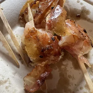 Bacon wrapper Shrimp appetizer
