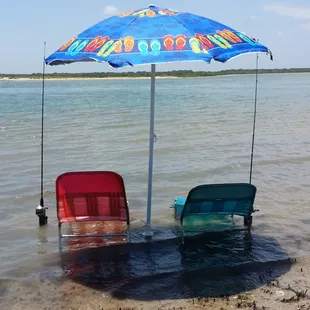 Set up at the RV spot.