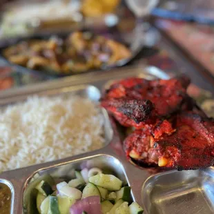 a variety of food items