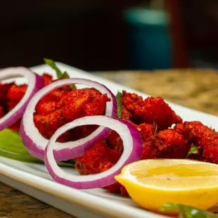 chicken wings and fried chicken, food