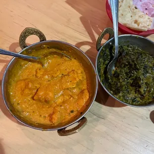 Chicken Tikka Masala; Side of Saag Paneer (8oz)